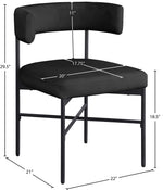 Rivage - Durable Dining Chair With Black Frame (Set of 2)