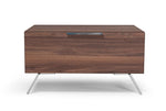 Queen Brooklyn - Italian Modern Walnut Bed + Nightstands Set
