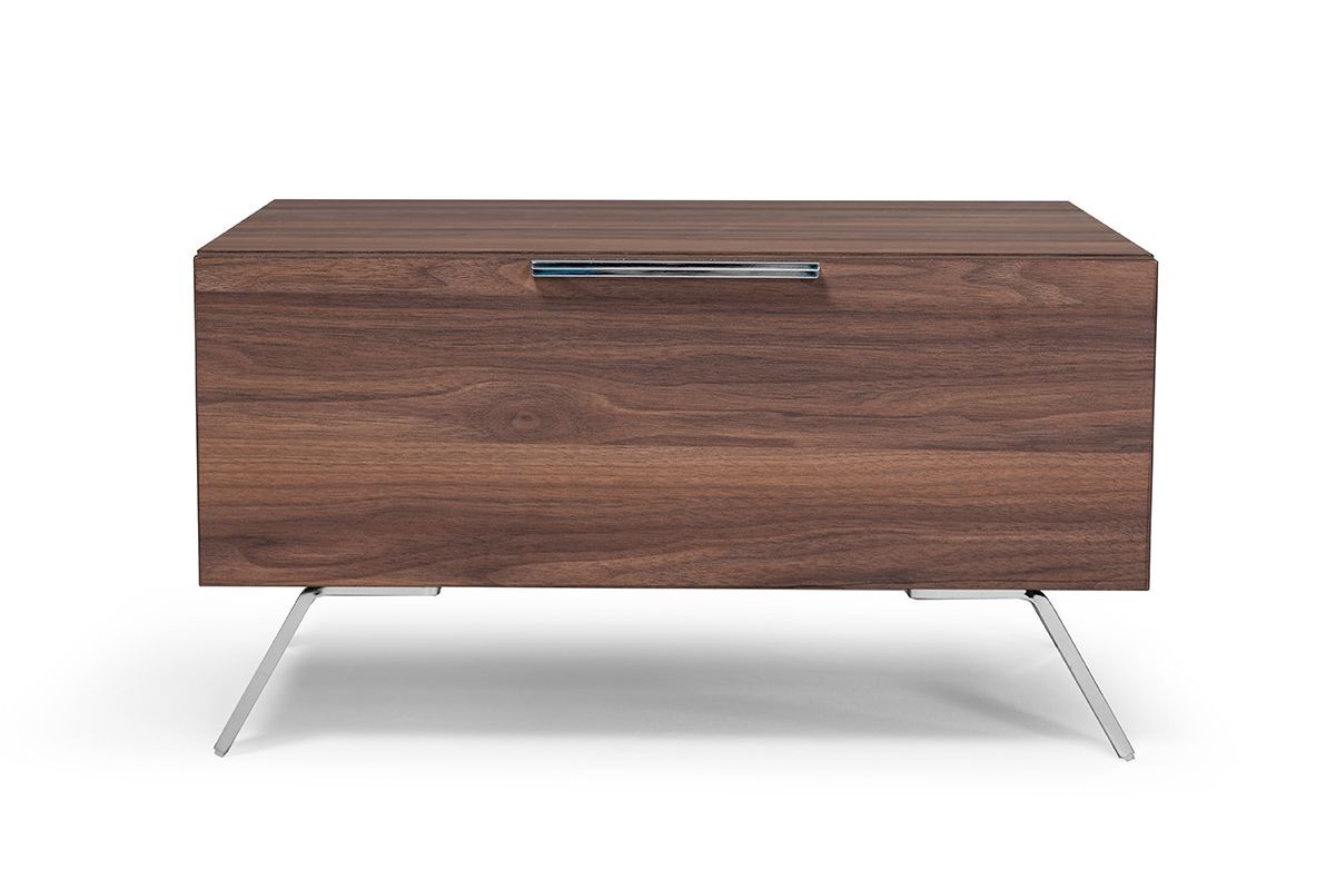 Queen Brooklyn - Italian Modern Walnut Bed + Nightstands Set