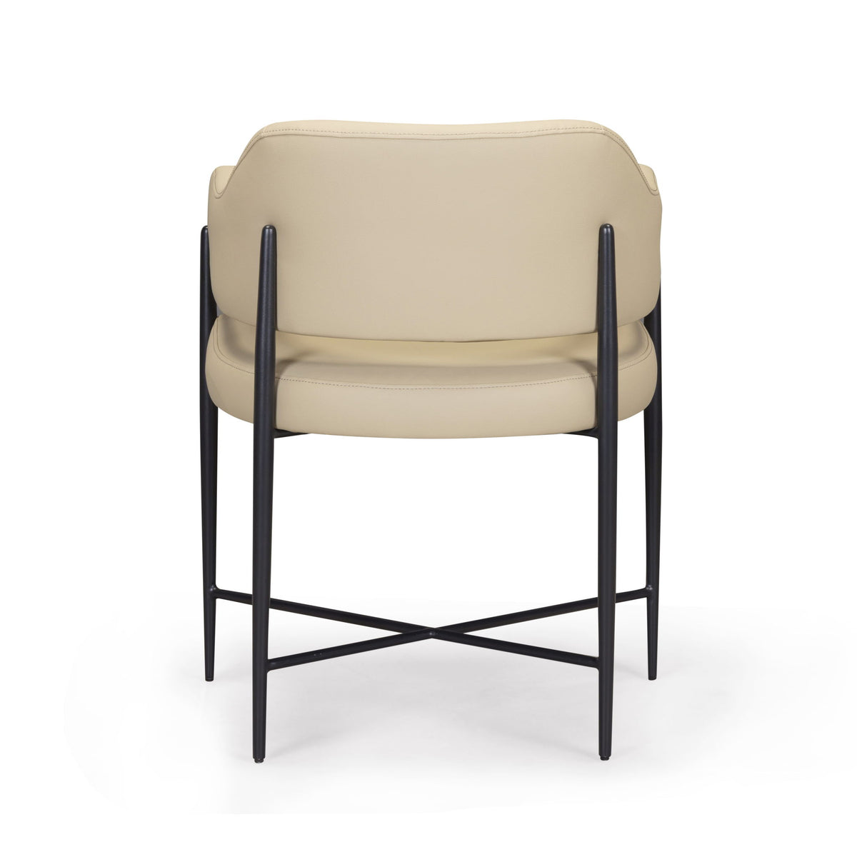 Sezanne - Vegan Leather Dining Chair - Taupe