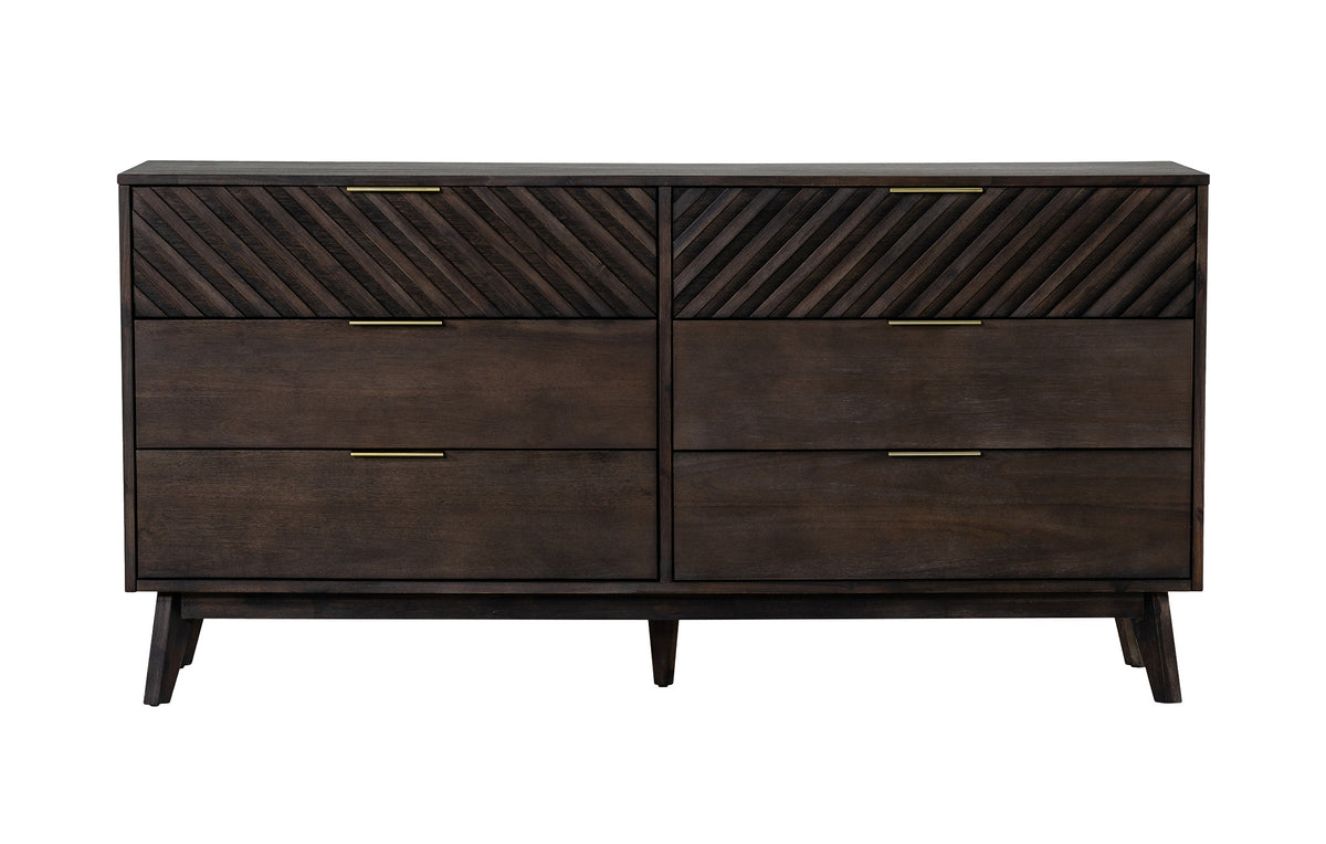 Daisy Mid-Century Dark Acacia Dresser by VIG Furniture - View 1