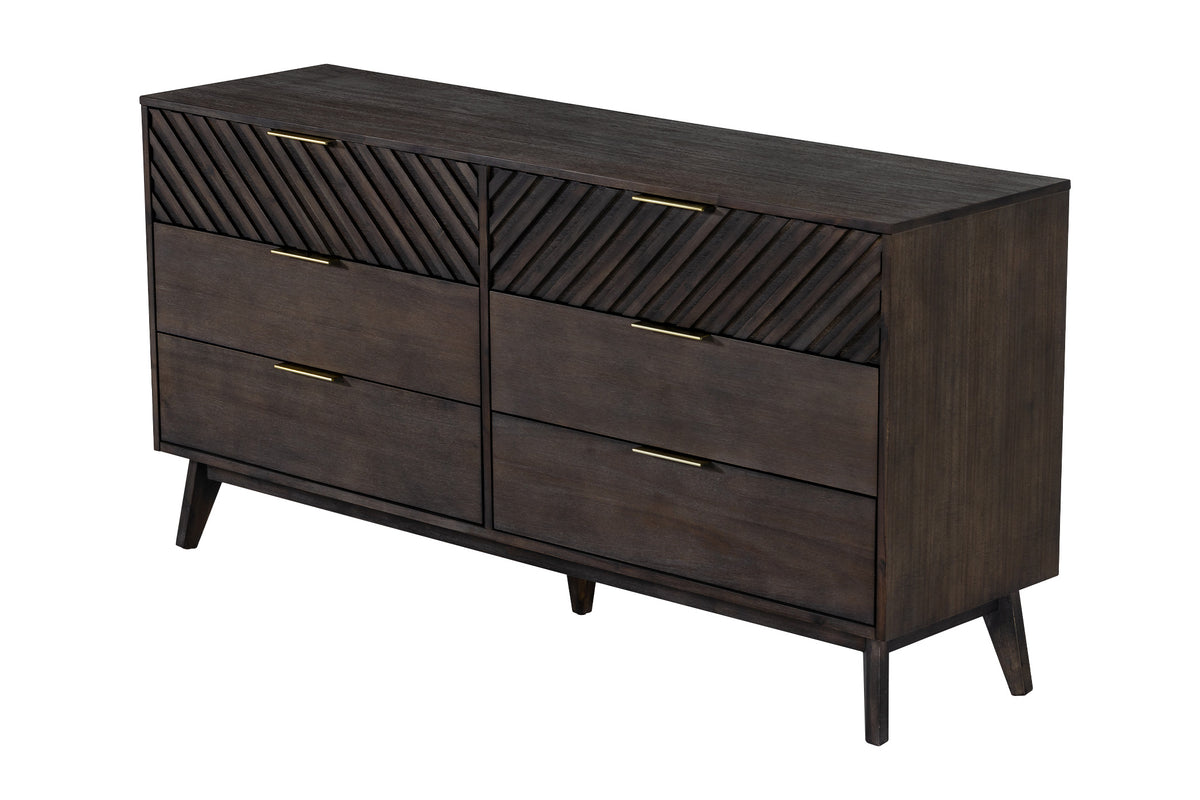 Daisy Mid-Century Dark Acacia Dresser by VIG Furniture - View 4