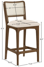 Atrium - Counter Stool With Brushed Brown Base (Set of 2)