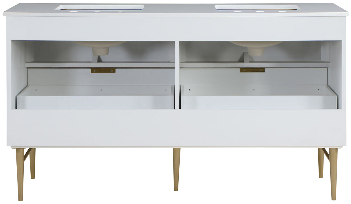 Modernist - Bathroom Vanity With Gold Legs