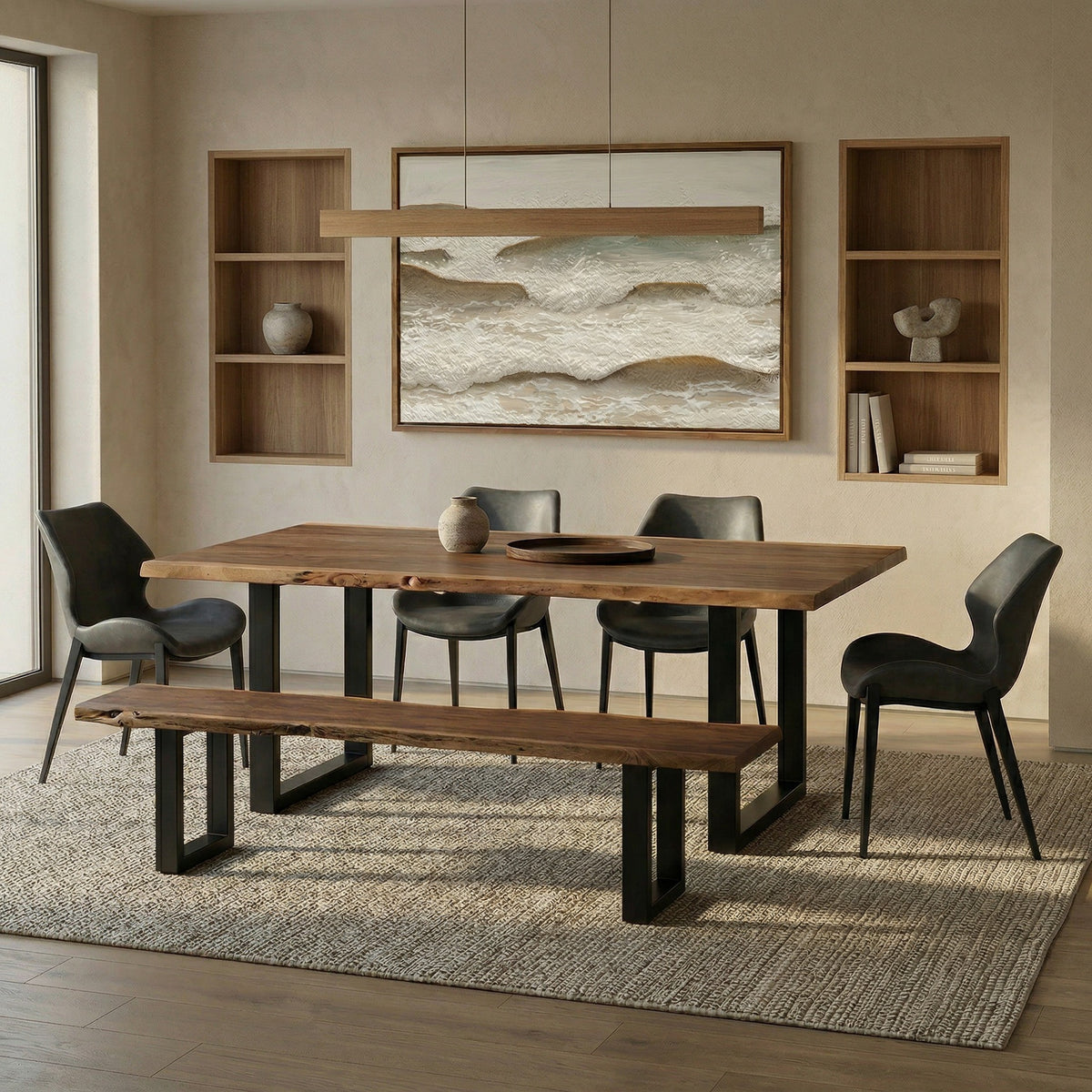 Taylor Large 87" Modern Live Edge Wood Dining Table by VIG Furniture - View 15