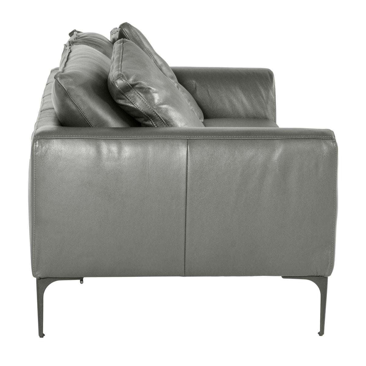 Jacoba - Modern Dark Grey Leather Sofa by VIG Furniture - View 3