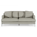 Janina - Modern Light Grey Leather Sofa by VIG Furniture - View 1