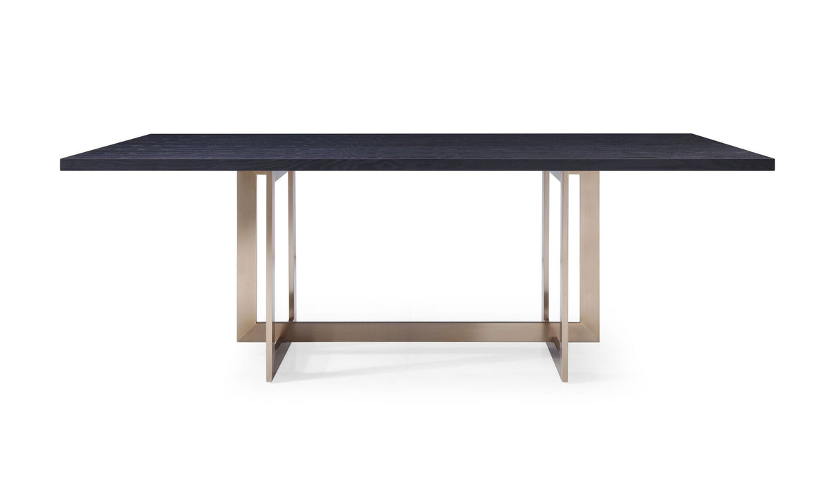 Pike - Modern Black Ash & Brass Dining Table by VIG Furniture - View 8
