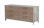 Boston - Modern Brown Oak & Brushed Stainless Steel Dresser by VIG Furniture - View 4