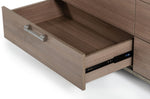 Boston - Modern Brown Oak & Brushed Stainless Steel Dresser by VIG Furniture - View 3