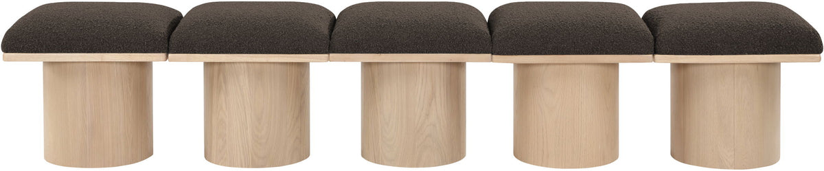 Pavilion - 5 Piece Modular Bench With Natural Base
