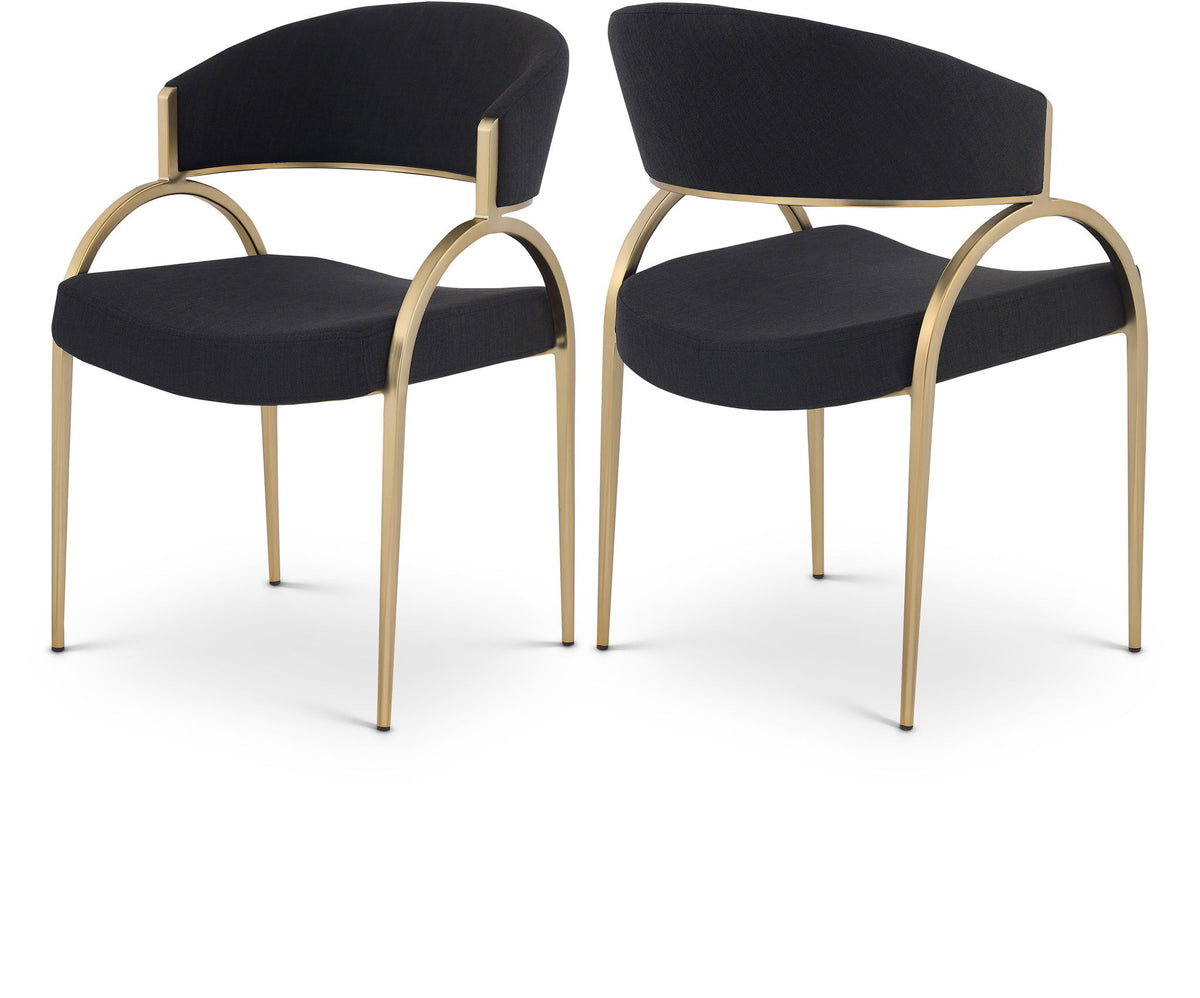 Privet - Dining Chair (Set of 2) - Gold Base