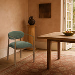 Riccio - Fabric Dining Arm Chair (Set of 2) - Walnut Frame