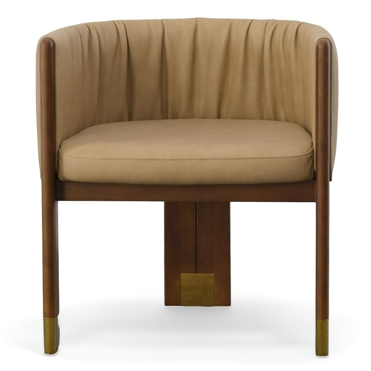 Elati - Tan Vegan Leather Dining Chair by VIG Furniture - View 2