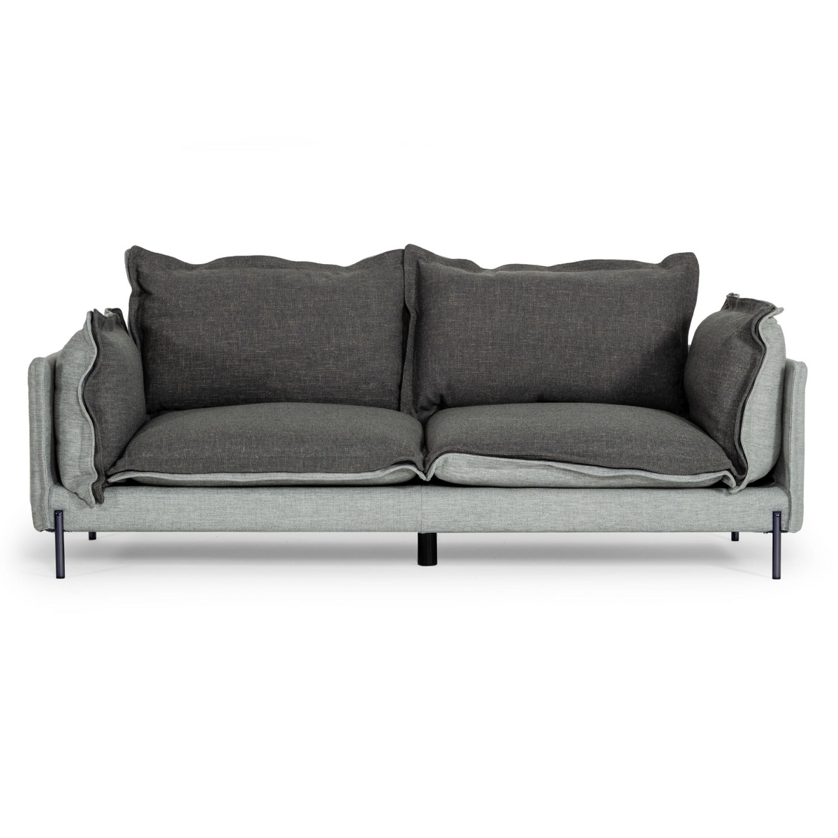 Mars - Modern Grey & Dark Grey Fabric Sofa by VIG Furniture - View 1