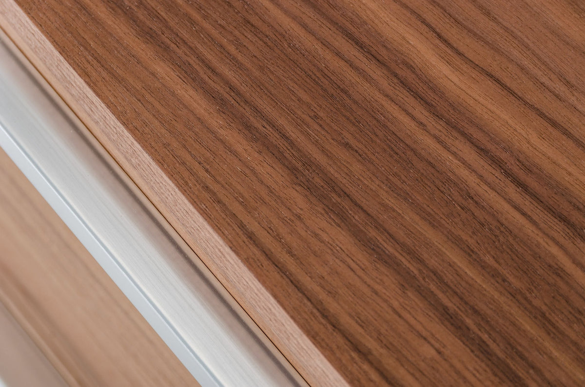Heloise - Contemporary Walnut & Stainless Steel Dresser by VIG Furniture - View 3
