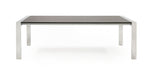 Fauna - Modern Elm Grey & Stainless Steel Chrome Dining Table by VIG Furniture - View 3