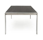 Fauna - Modern Elm Grey & Stainless Steel Chrome Dining Table by VIG Furniture - View 5