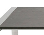 Fauna - Modern Elm Grey & Stainless Steel Chrome Dining Table by VIG Furniture - View 6