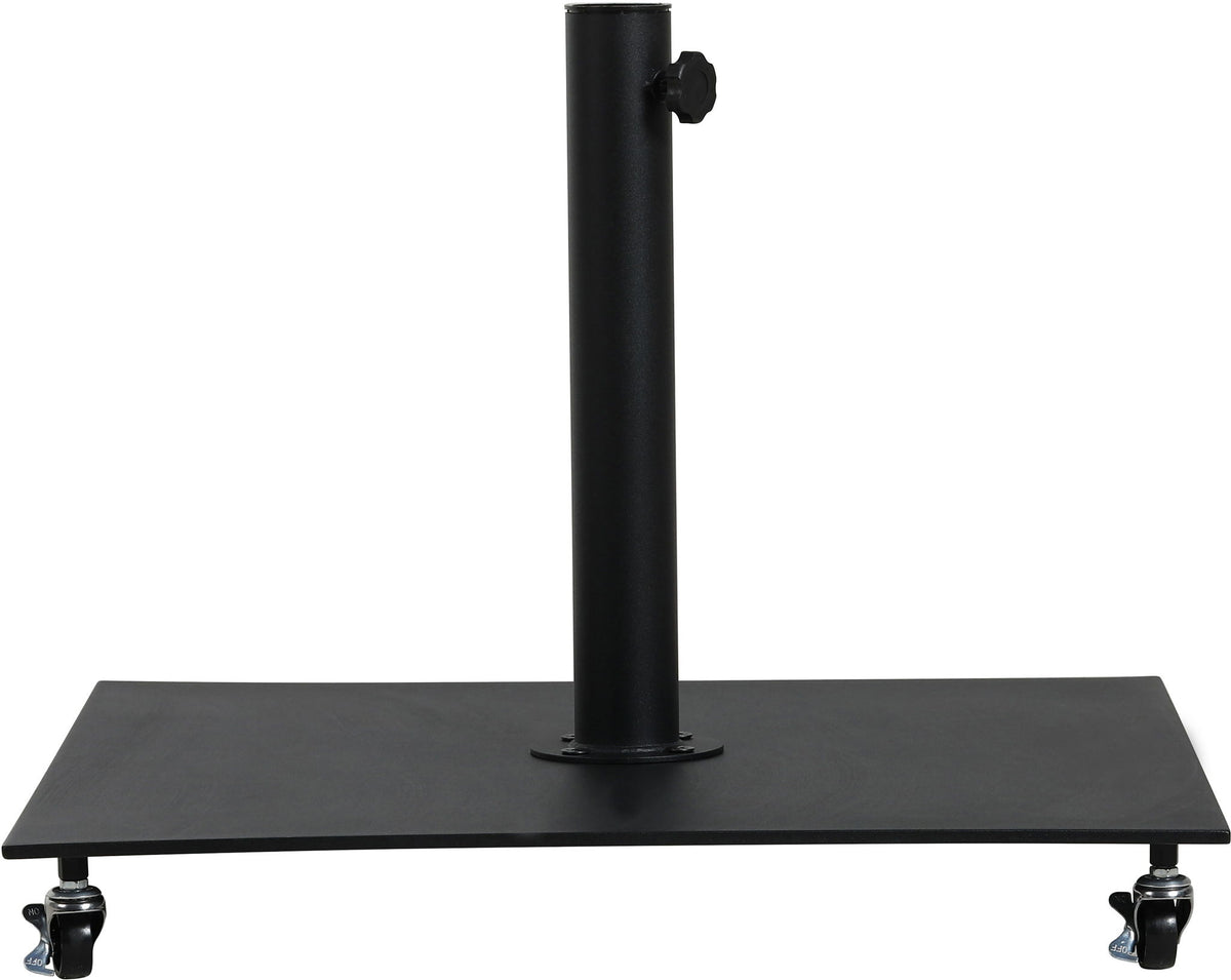 Amalfi - Aluminum Patio Umbrella - Black Base / White Pole