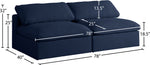 Serene - Modular Armless 2 Seat Sofa