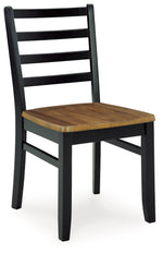 Blondon - Rectangular Drm Table Set (Set of 7) - Brown / Black