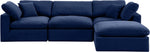 Comfy - 4 Piece Velvet Modular Sectional With Chaise