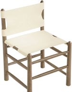 Santos - Vegan Leather Upholstered Dining Chair With Stained Brown Base (Set of 2)