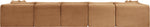Shaggy - Fabric 7 Piece Modular U-Shaped Armless Sectional