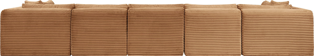 Shaggy - Fabric 7 Piece Modular U-Shaped Armless Sectional