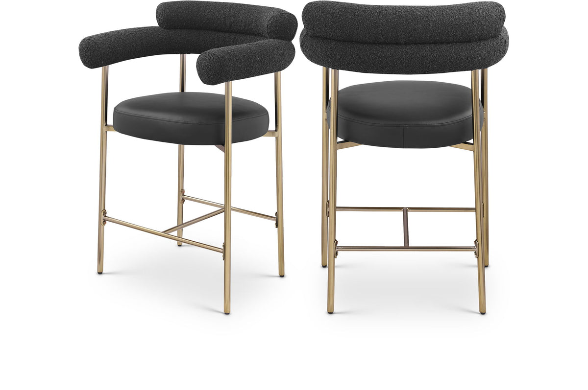 Blake - Counter Stool With Bronze Legs (Set of 2)