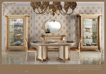 Melodia - Dining Table - Beige / Gold