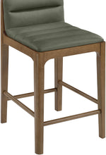 Ellis - Vegan Leather Upholstered Counter Stool (Set of 2) - Brown Base