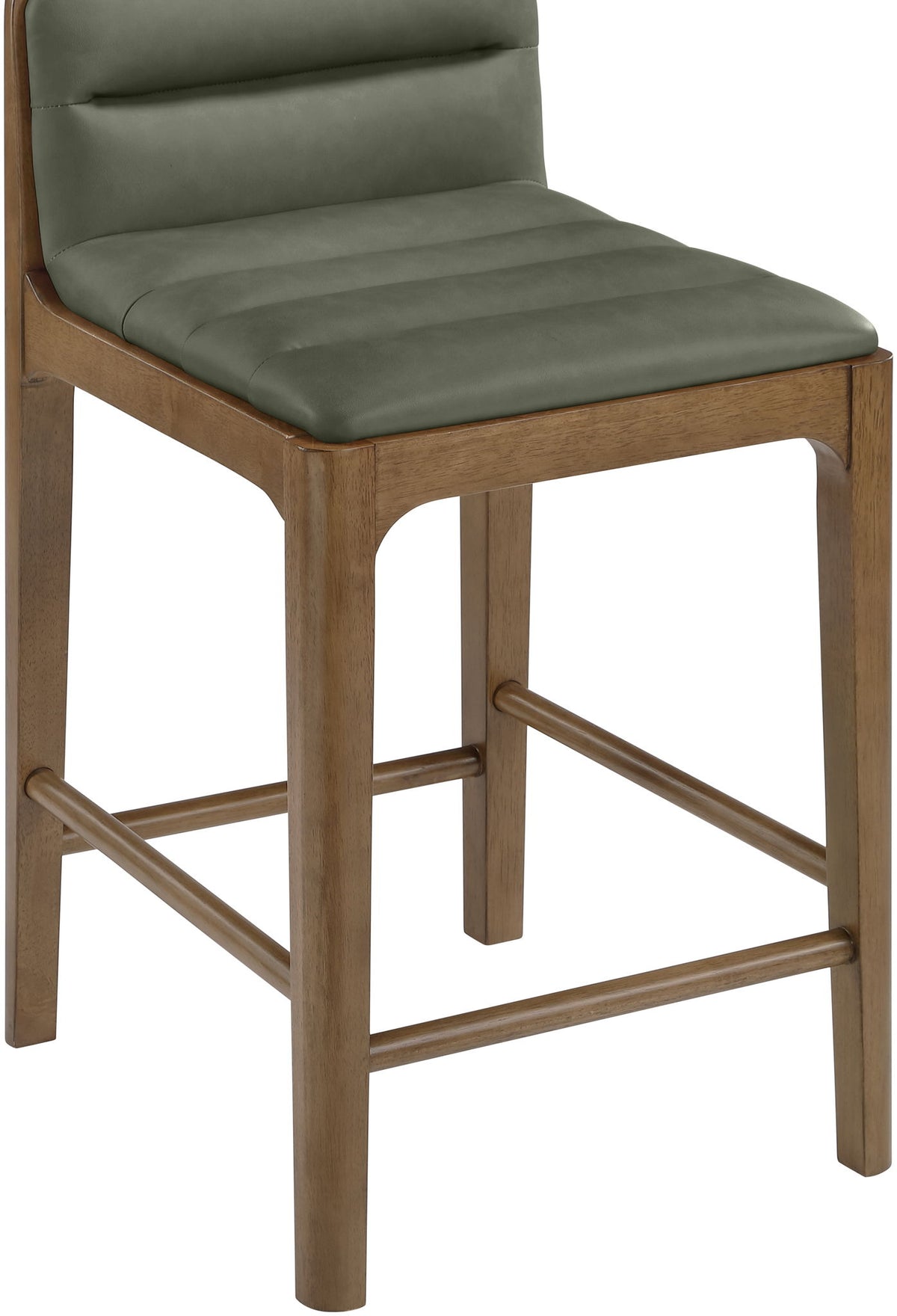 Ellis - Vegan Leather Upholstered Counter Stool (Set of 2) - Brown Base