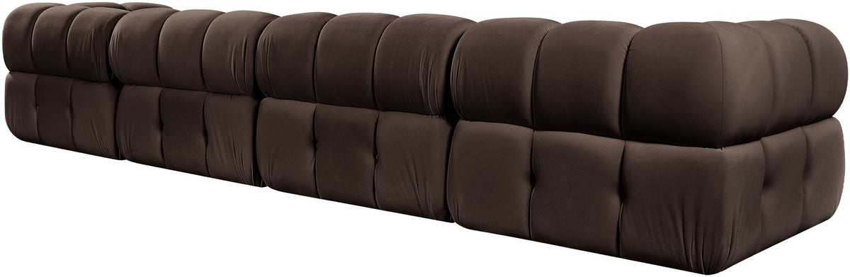 Orin - Fabric Velvet 4 Piece Modular Sofa