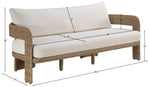Sandbay - Olefin Water Resistant Fabric And Wicker Outdoor Patio Sofa