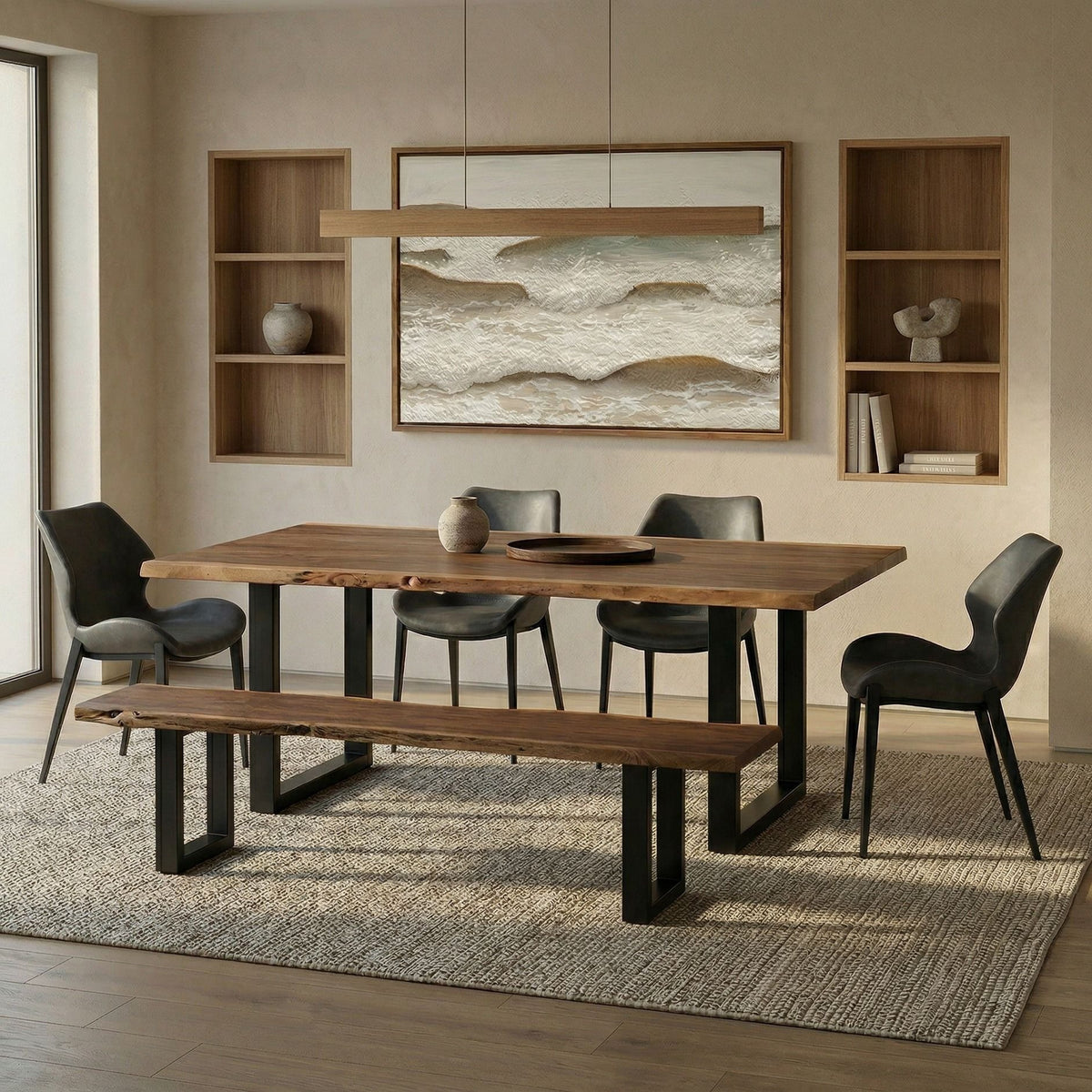 Taylor - X-Large 102" Modern Live Edge Wood Dining Table by VIG Furniture - View 18