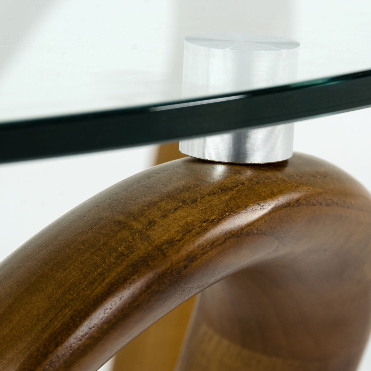 Lassen - Modern Glass & Walnut Coffee Table by VIG Furniture - View 5