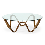 Lassen - Modern Glass & Walnut Coffee Table by VIG Furniture - View 1
