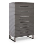 Splendor - Grey High Gloss Slatted Chest by VIG Furniture - View 3