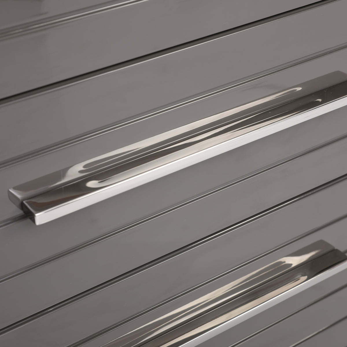 Splendor - Grey High Gloss Slatted Chest by VIG Furniture - View 6