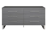 Splendor - Grey High Gloss Slatted Dresser by VIG Furniture - View 1