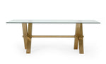 Dandy - Modern Golden & Glass Dining Table by VIG Furniture - View 9