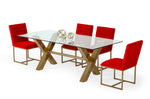 Dandy - Modern Golden & Glass Dining Table by VIG Furniture - View 7