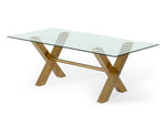 Dandy - Modern Golden & Glass Dining Table by VIG Furniture - View 6