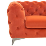 Delilah - Modern Orange Fabric Loveseat by VIG Furniture - View 2