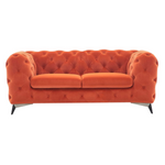 Delilah - Modern Orange Fabric Loveseat by VIG Furniture - View 1