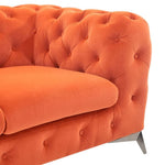 Delilah - Modern Orange Fabric Loveseat by VIG Furniture - View 3