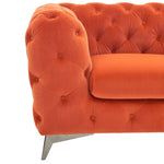 Delilah - Modern Orange Fabric Chair by VIG Furniture - View 2