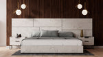 Eastern King Marbella - Italian Modern White Marble Bed Set